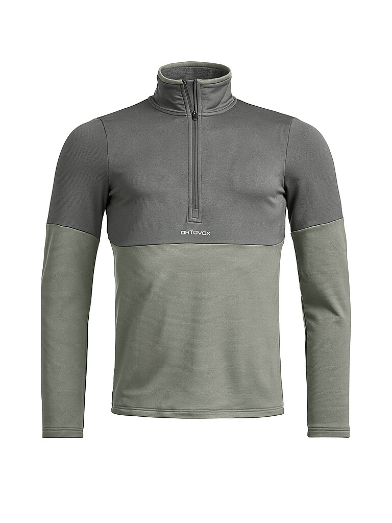 Ortovox Herren Touren Zipshirt Fleece Light hellgrün