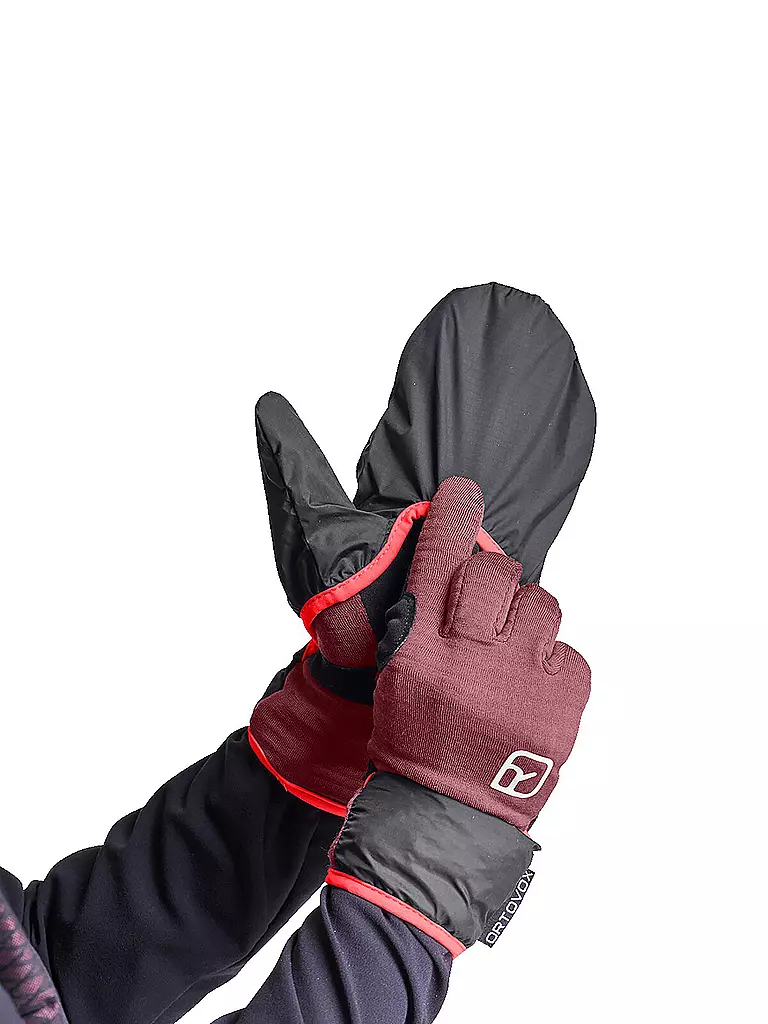 ORTOVOX | Damen  Handschuhe Fleece Grid Cover | rosa