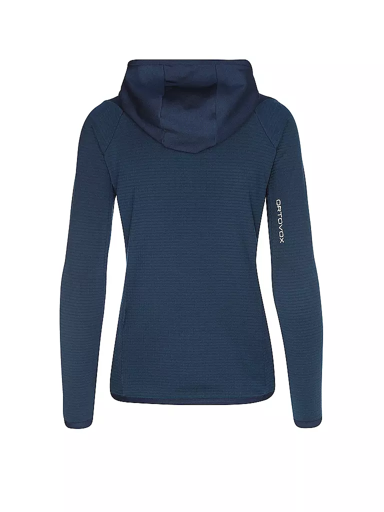 ORTOVOX | Damen Fleecejacke Fleece Grid Hoodie | dunkelblau