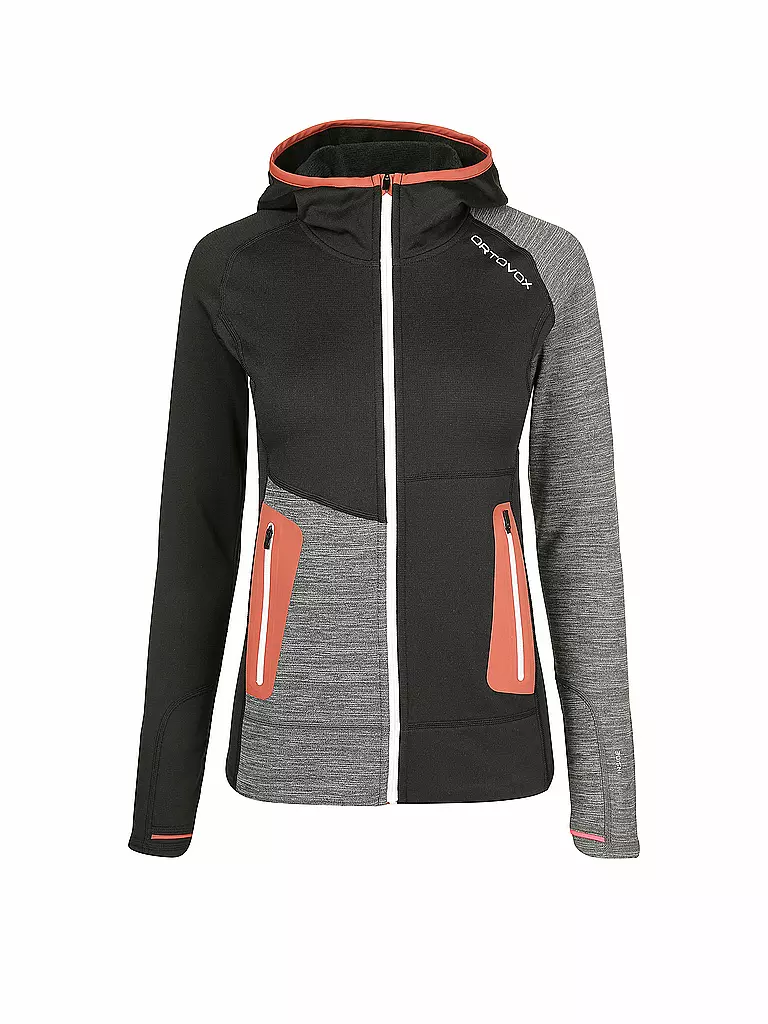 ORTOVOX | Damen Fleecejacke Fleece Light Hoody | schwarz