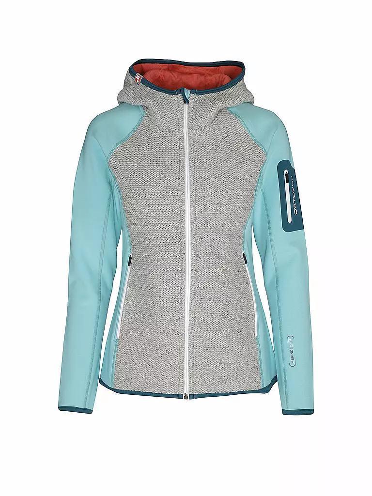 ORTOVOX | Damen Fleecejacke Fleece Plus Classic Knit Hoodie | türkis