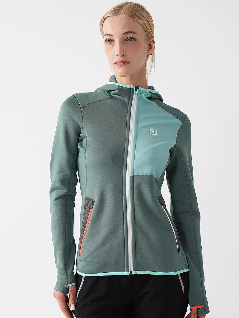 ORTOVOX | Damen Fleecejacke Hoodie | mint