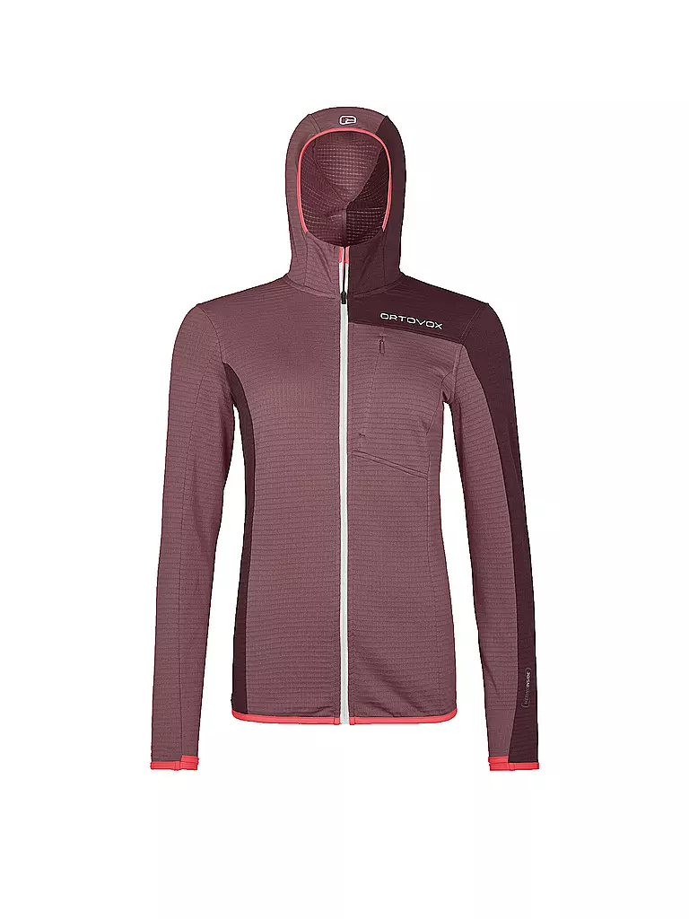 ORTOVOX | Damen Fleecejacke Light Grid Hoodie | beere