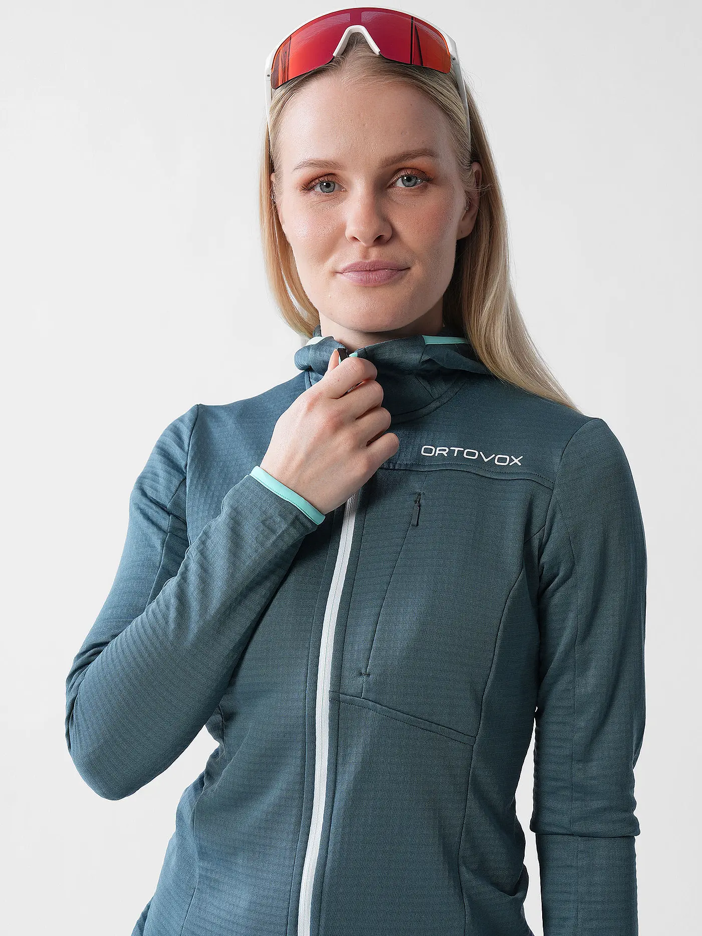 ORTOVOX | Damen Fleecejacke Light Grid | petrol