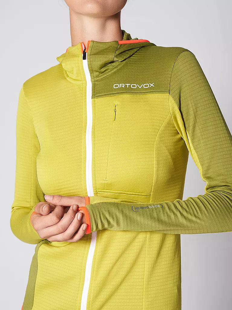 ORTOVOX | Damen Fleecejacke Light Grid | gelb