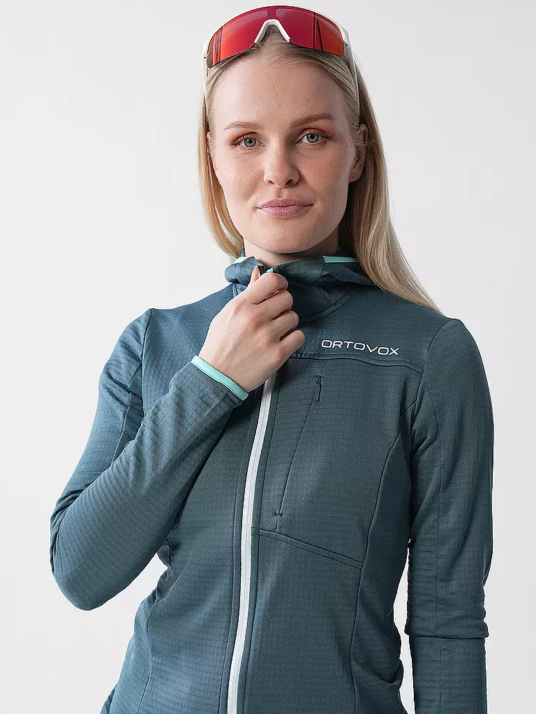 ORTOVOX | Damen Fleecejacke Light Grid | petrol