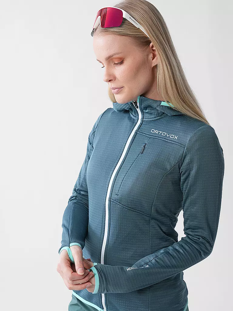ORTOVOX | Damen Fleecejacke Light Grid | petrol