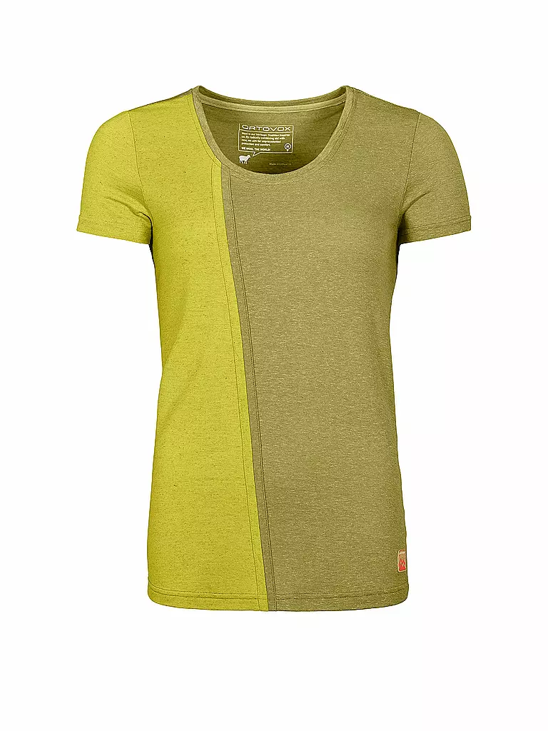 ORTOVOX | Damen Funktionsshirt 170 Cool Vertikal | gelb