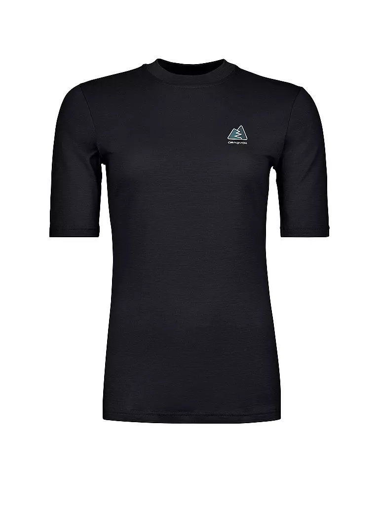 ORTOVOX | Damen Funktionsshirt 185 Merino MTN Hug | schwarz