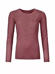 ORTOVOX | Damen Funktionsshirt 185 Merino Tangram | beere