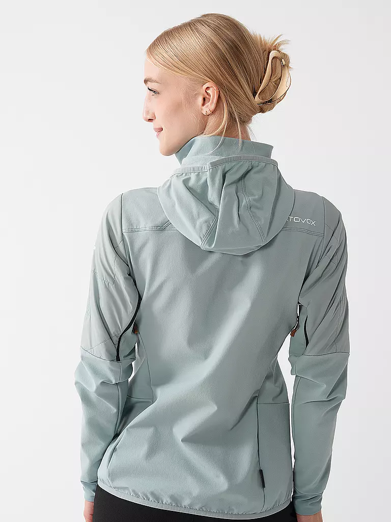 ORTOVOX | Damen Hybridjacke Col Becchei SW Hoodie | hellblau