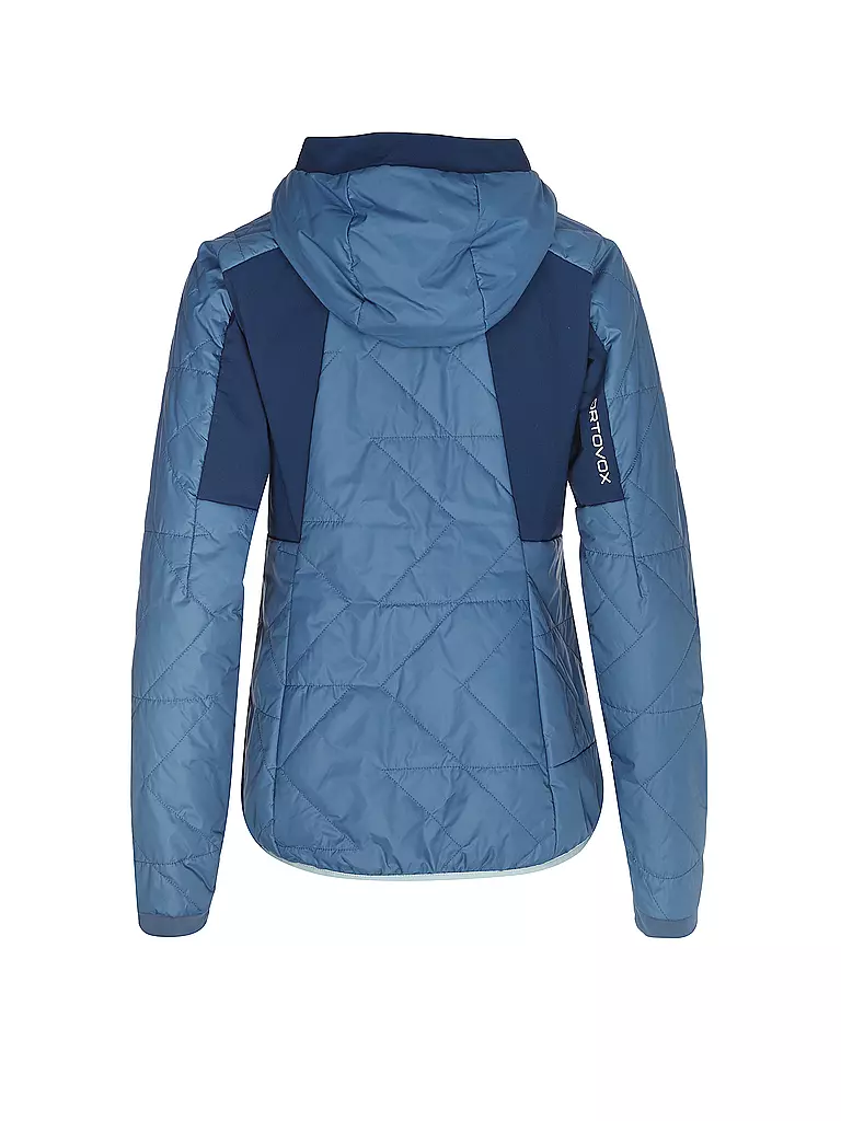 ORTOVOX | Damen Isojacke Piz Boé Swisswool Hoodie | blau
