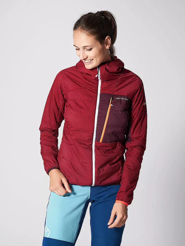 ORTOVOX | Damen Isolationsjacke Piz Duan Swisswool | rot