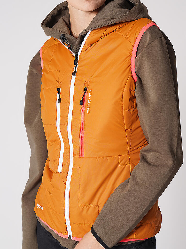 ORTOVOX | Damen Isolationsweste SWISSWOOL PIZ BOÈ | orange
