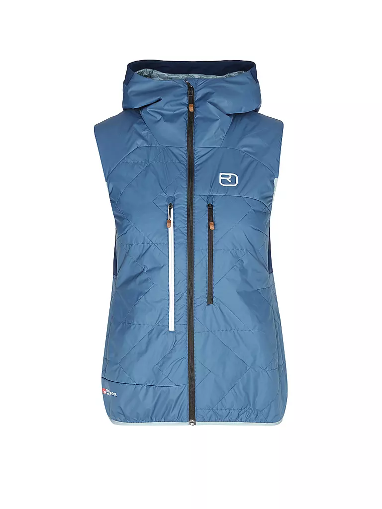 ORTOVOX | Damen Isoweste Swisswool Piz Boè Hoodie | blau