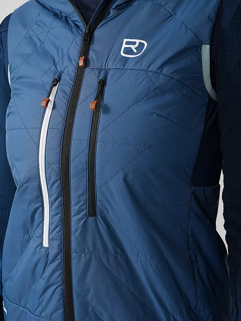 ORTOVOX | Damen Isoweste Swisswool Piz Boè Hoodie | blau