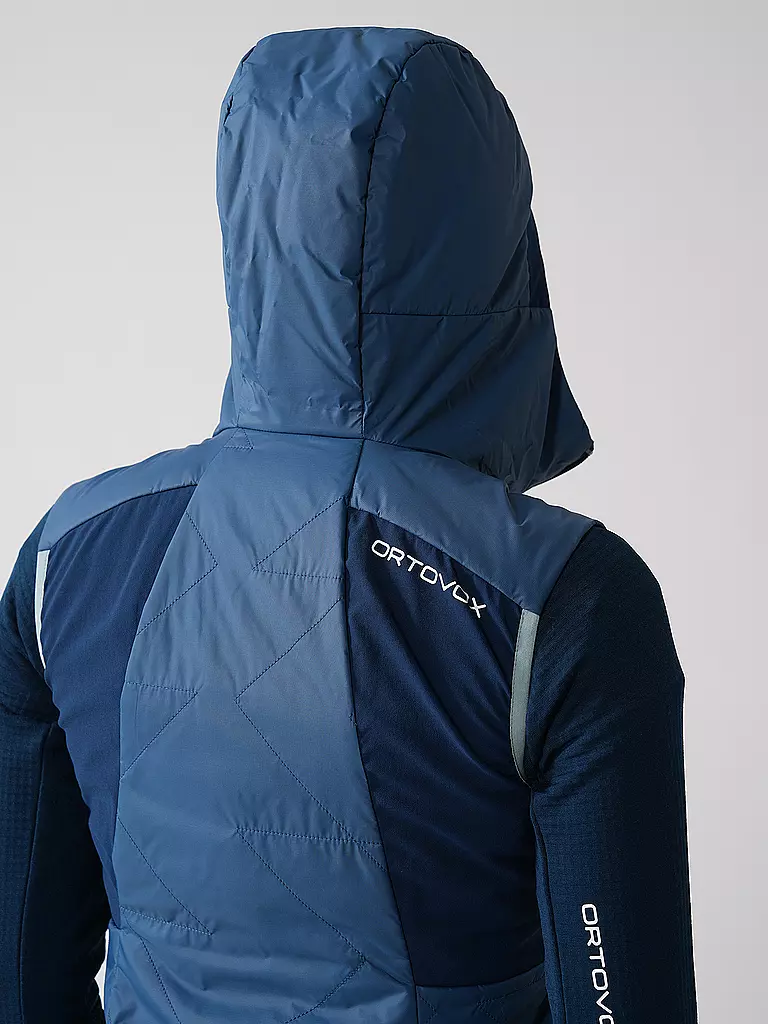 ORTOVOX | Damen Isoweste Swisswool Piz Boè Hoodie | blau