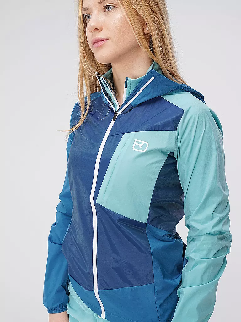 ORTOVOX | Damen Jacke Windbreaker Hoodie | blau