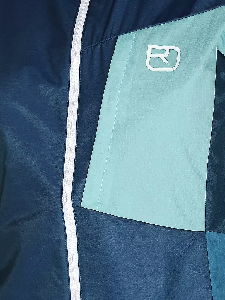 ORTOVOX | Damen Jacke Windbreaker Hoodie | blau