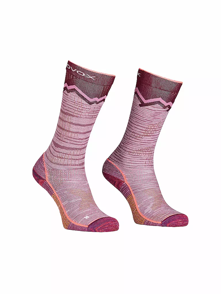 ORTOVOX | Damen Skitourensocken Tour Long Socks | rosa