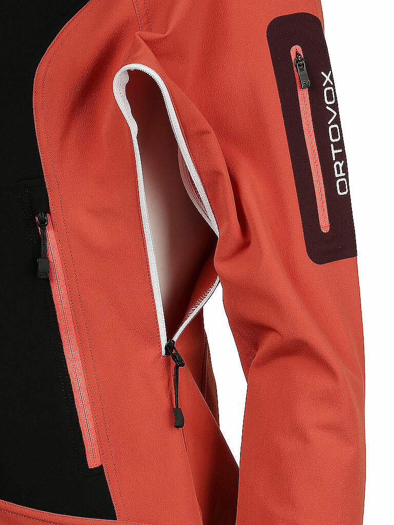 ORTOVOX | Damen Softshelljacke Naturetec Light Col Becchei | rot