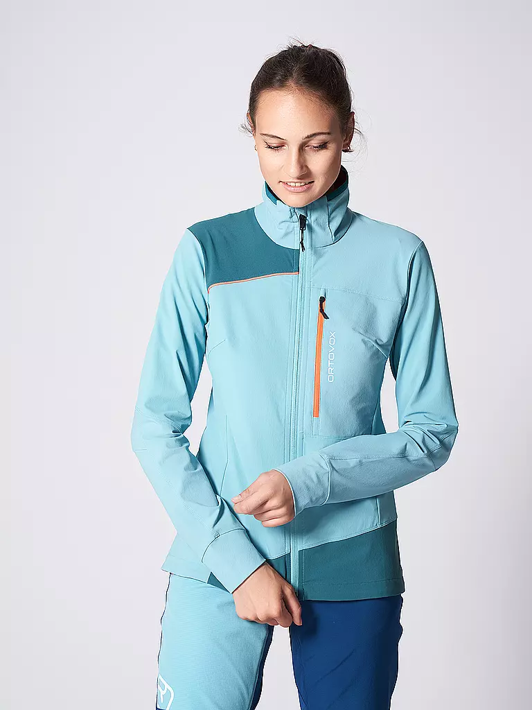 ORTOVOX | Damen Softshelljacke Pala Hoodie Light | türkis