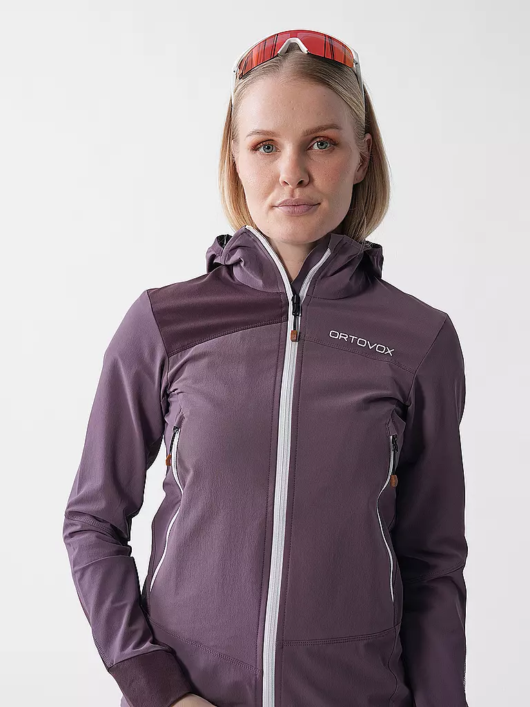 ORTOVOX | Damen Softshelljacke Pala Hoodie | lila