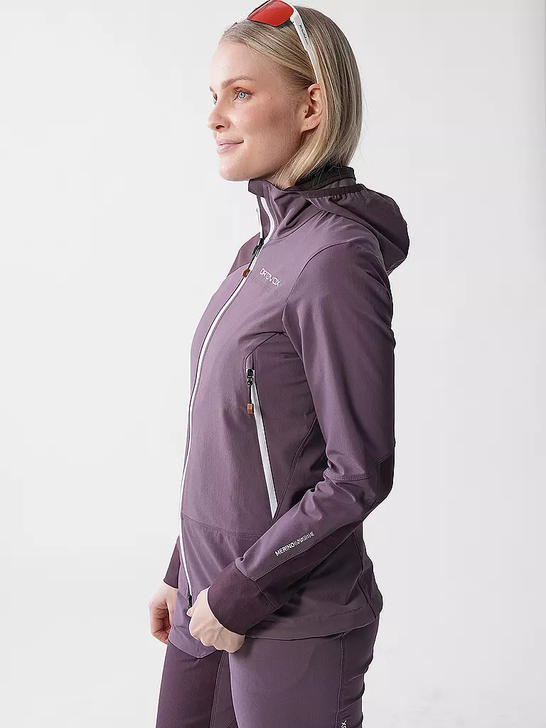 ORTOVOX | Damen Softshelljacke Pala Hoodie | lila