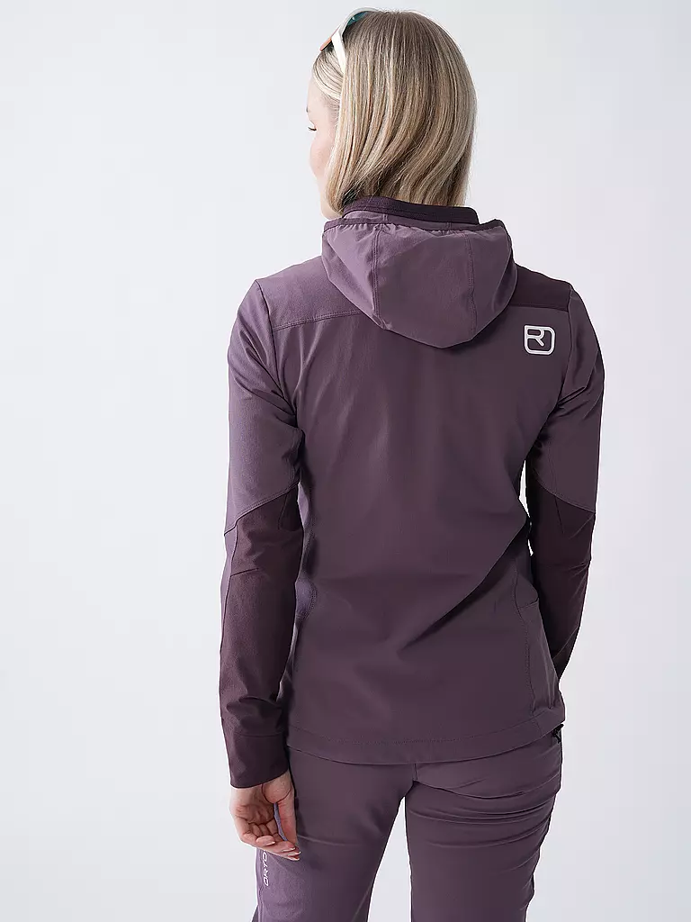 ORTOVOX | Damen Softshelljacke Pala Hoodie | lila