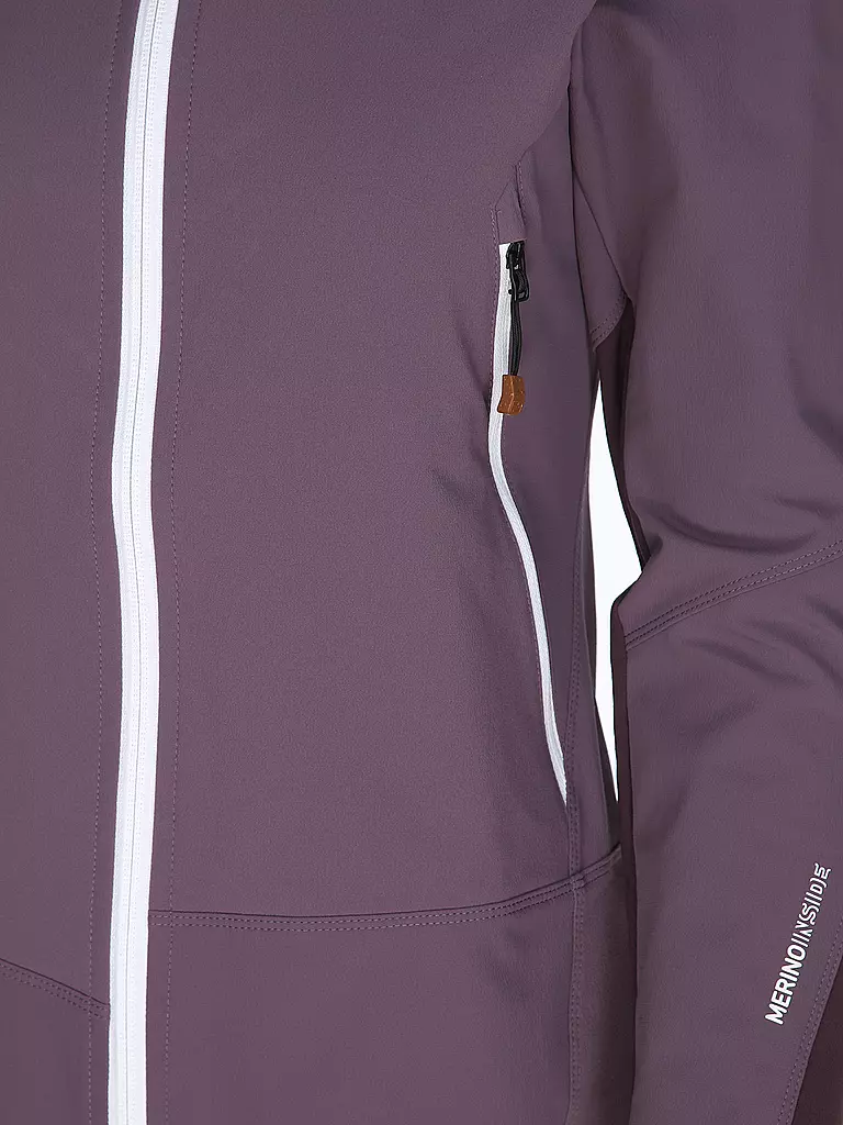 ORTOVOX | Damen Softshelljacke Pala Hoodie | lila
