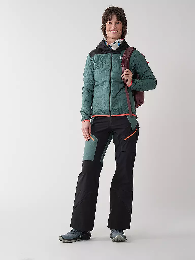 ORTOVOX | Damen Touren Isojacke Piz Badus SW Hoodie | petrol