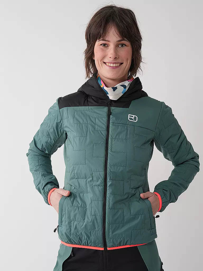 ORTOVOX | Damen Touren Isojacke Piz Badus SW Hoodie | olive
