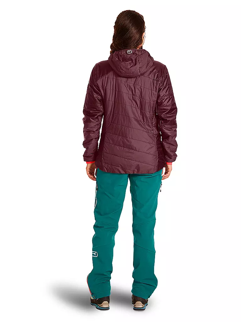 ORTOVOX | Damen Touren Isojacke Westalpen Swisswool Hoodie | beere