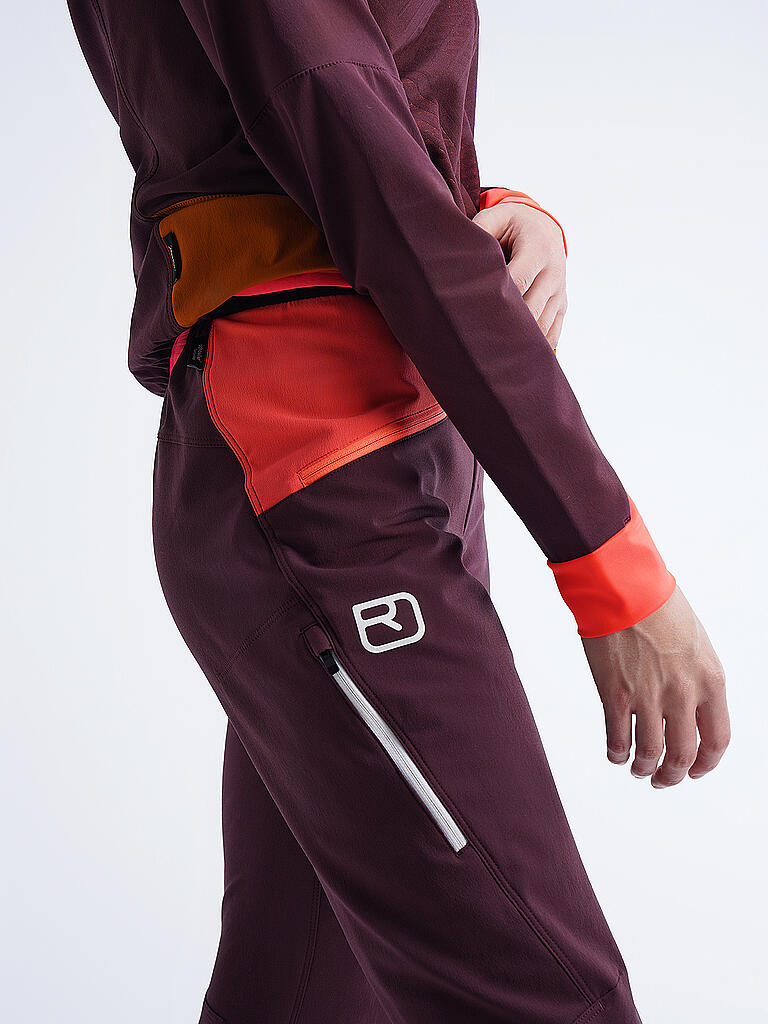 ORTOVOX | Damen Touren Softshellhose Col Becchei | beere