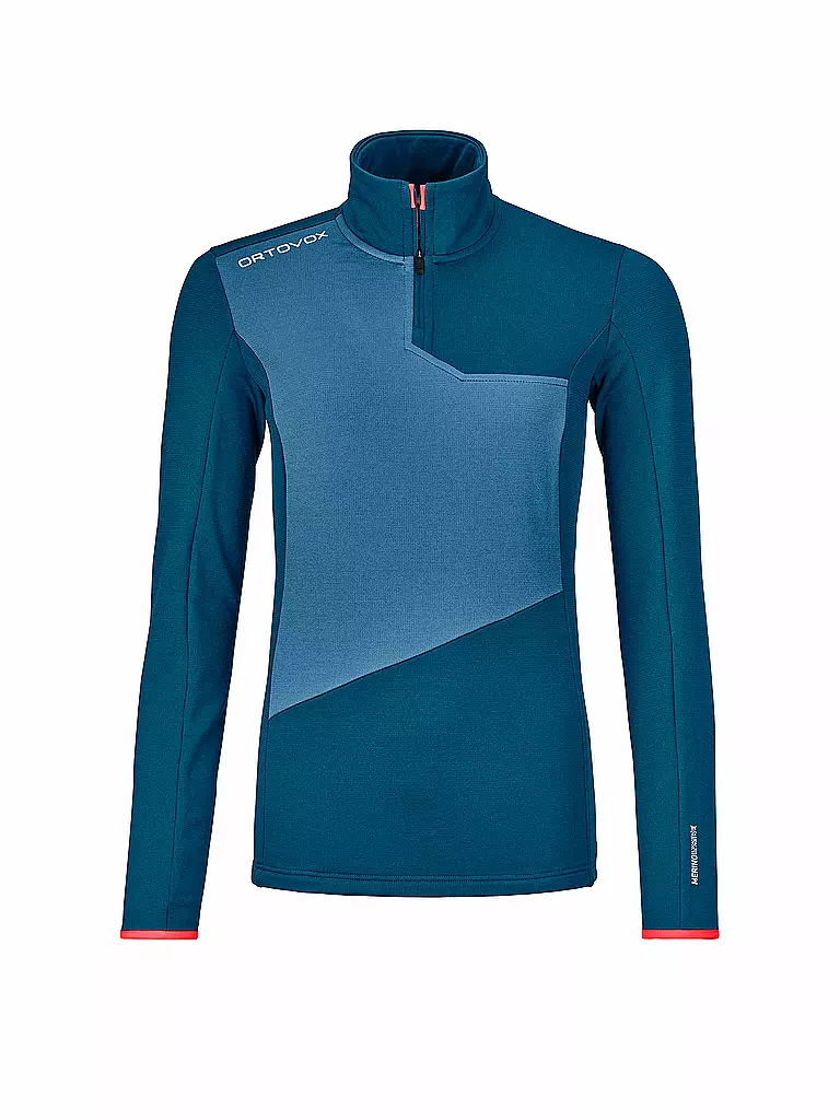 ORTOVOX | Damen Touren Zipshirt Fleece Light | petrol