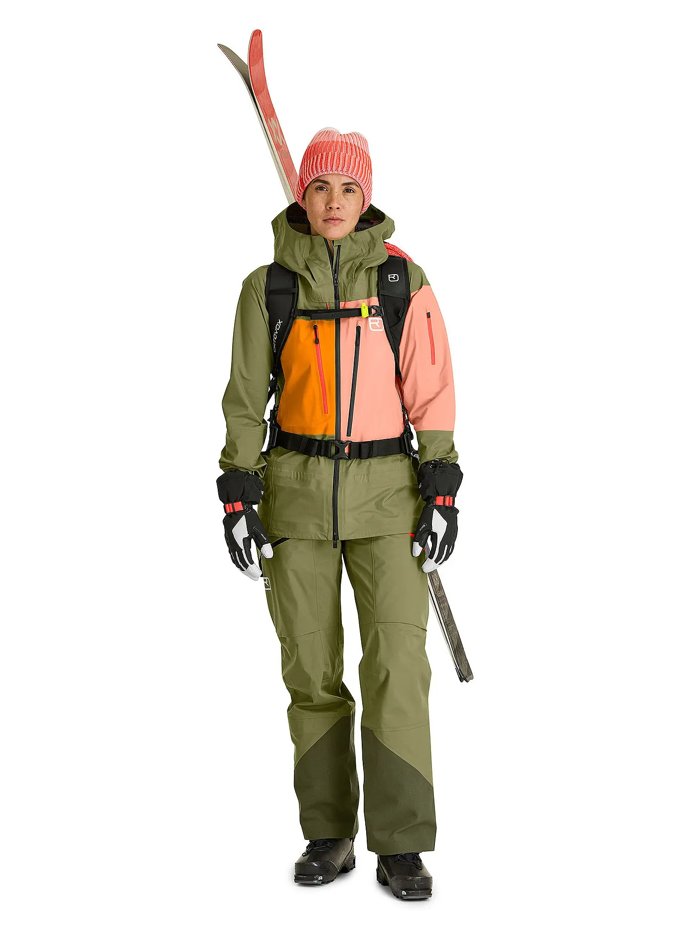 ORTOVOX | Damen Tourenhose Deep Shell 3L | olive