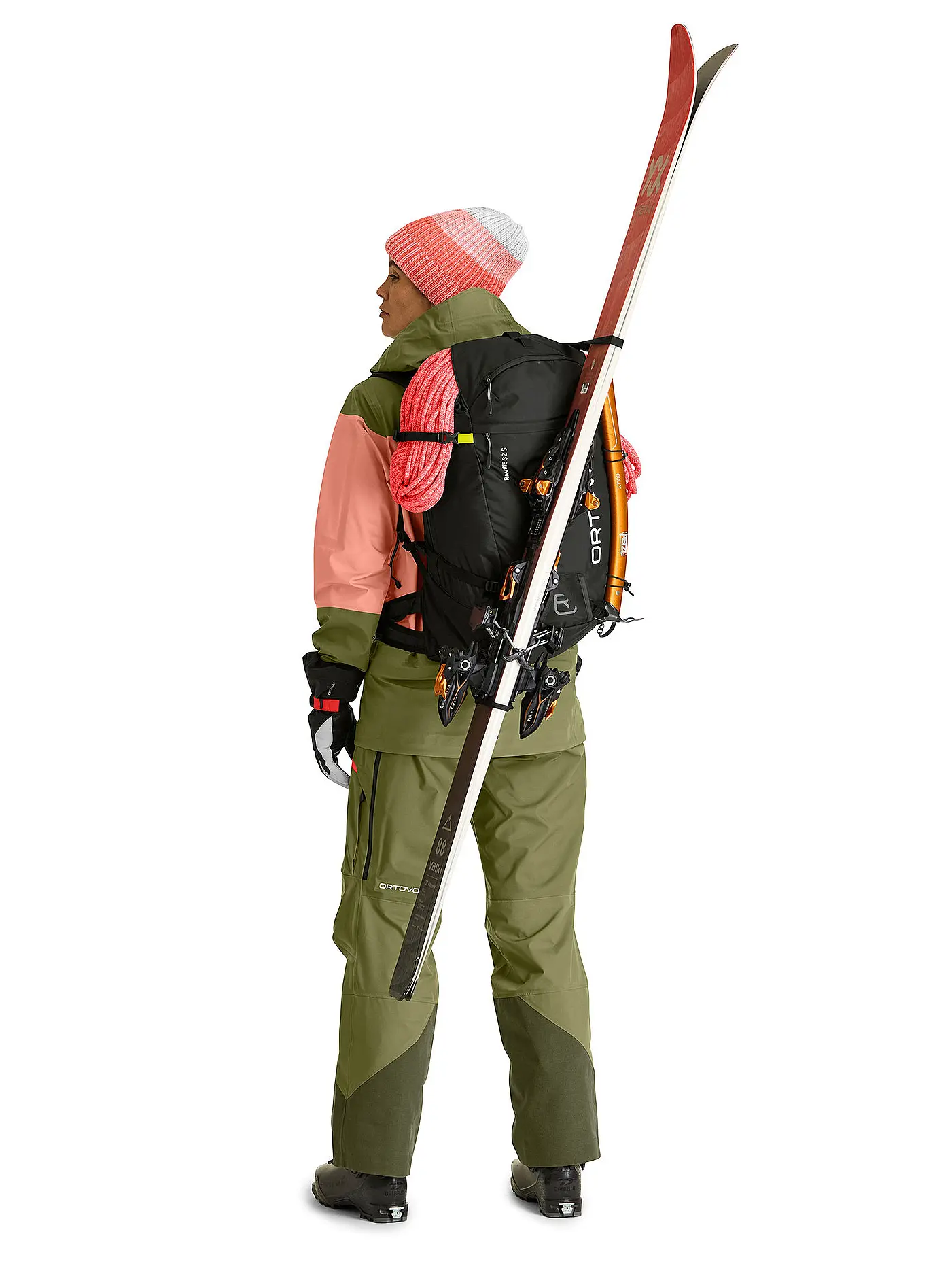ORTOVOX | Damen Tourenhose Deep Shell 3L | olive