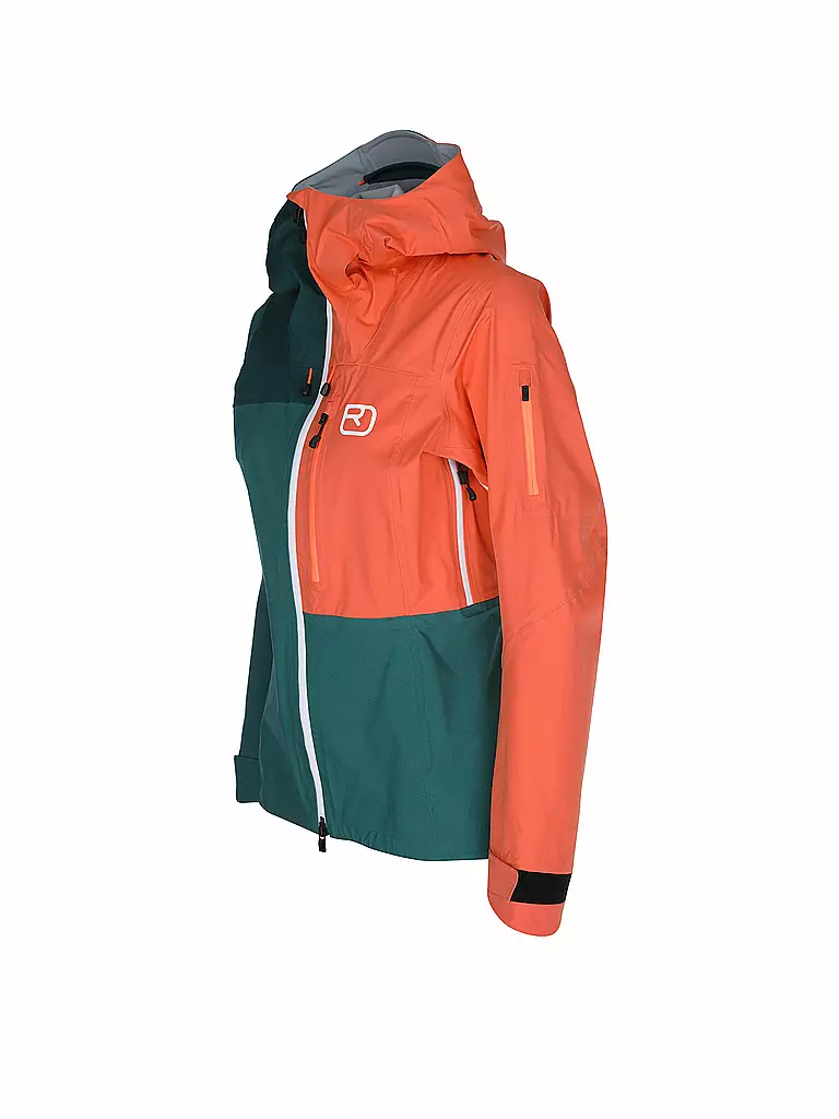 ORTOVOX | Damen Tourenjacke Ortler 3L Hoodie | dunkelrot