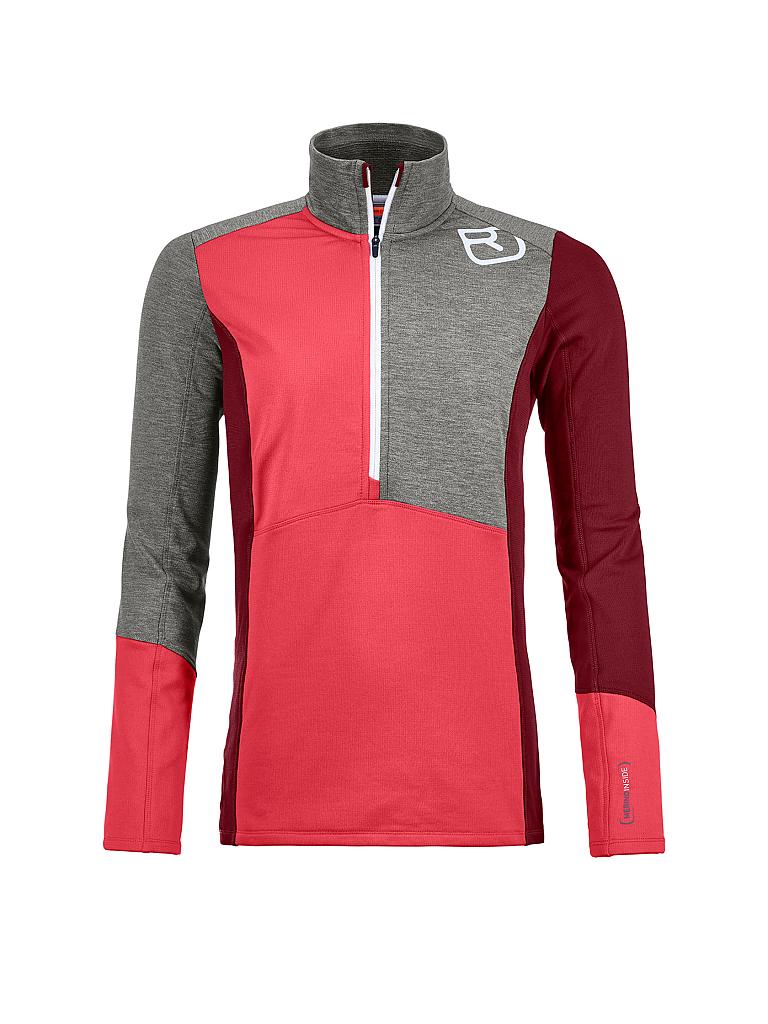 ORTOVOX | Damen Tourenshirt Fleece Light Zip Neck | 