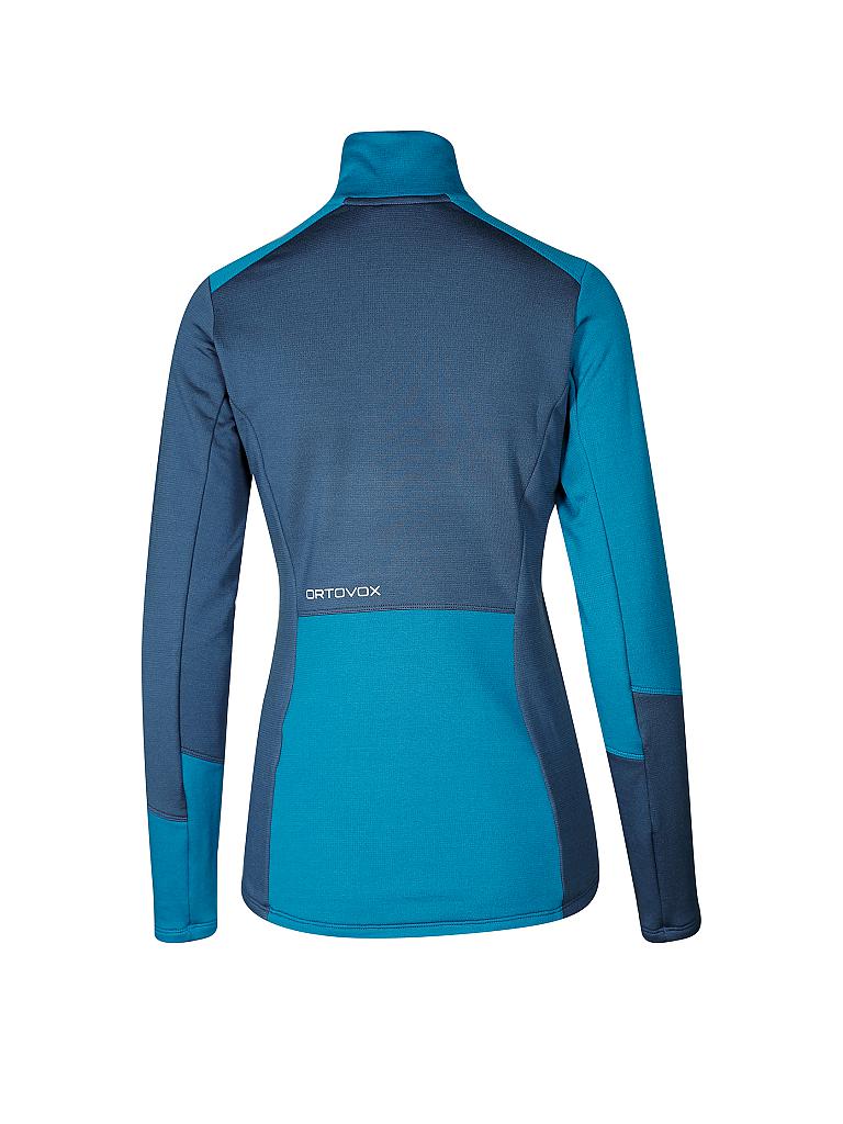 ORTOVOX | Damen Tourenshirt Fleece Light Zip Neck | blau