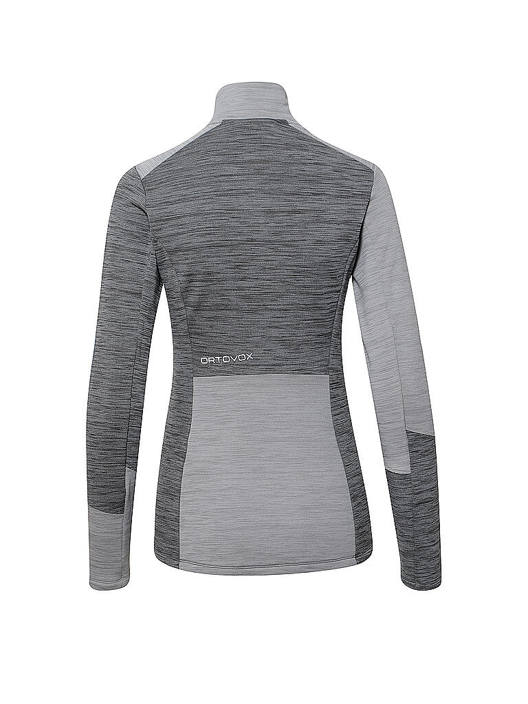 ORTOVOX | Damen Tourenshirt Fleece Light Zip Neck | grau