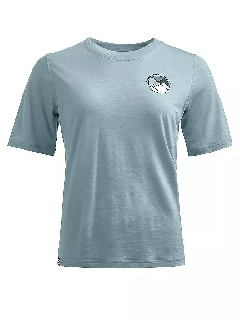 ORTOVOX | Damen Tourenshirt Round Landscape 140 Cool | hellblau