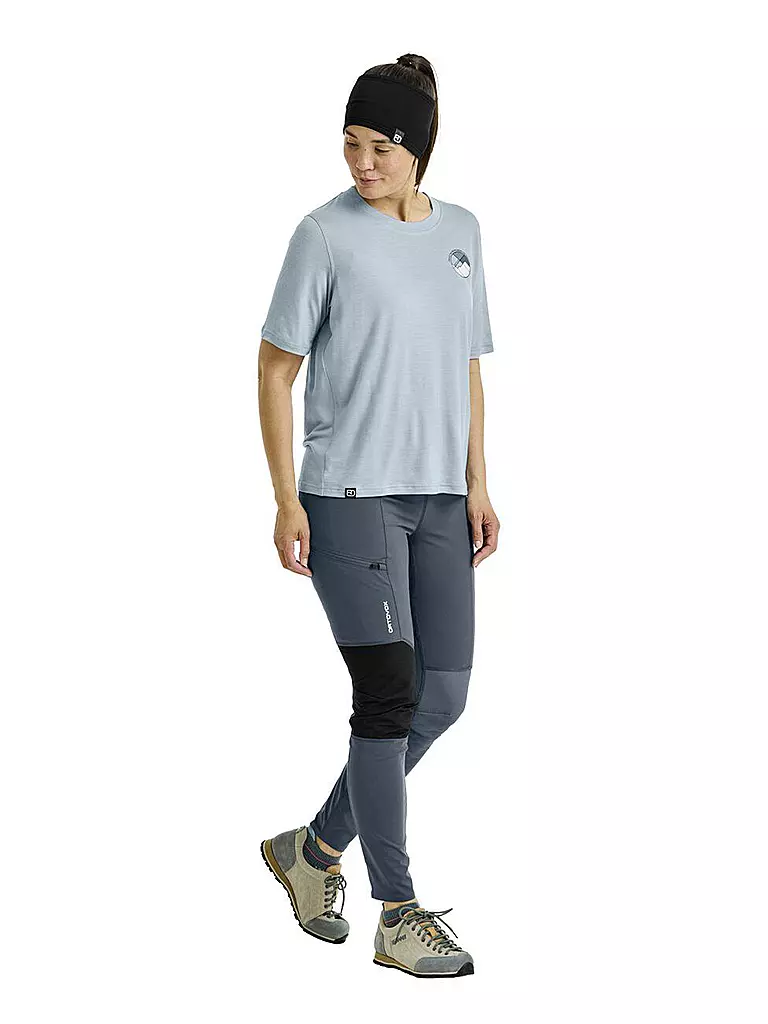 ORTOVOX | Damen Tourenshirt Round Landscape 140 Cool | hellblau