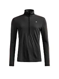 ORTOVOX | Damen Unterzieh Zipshirt 185 ROCK'N'WOOL | schwarz