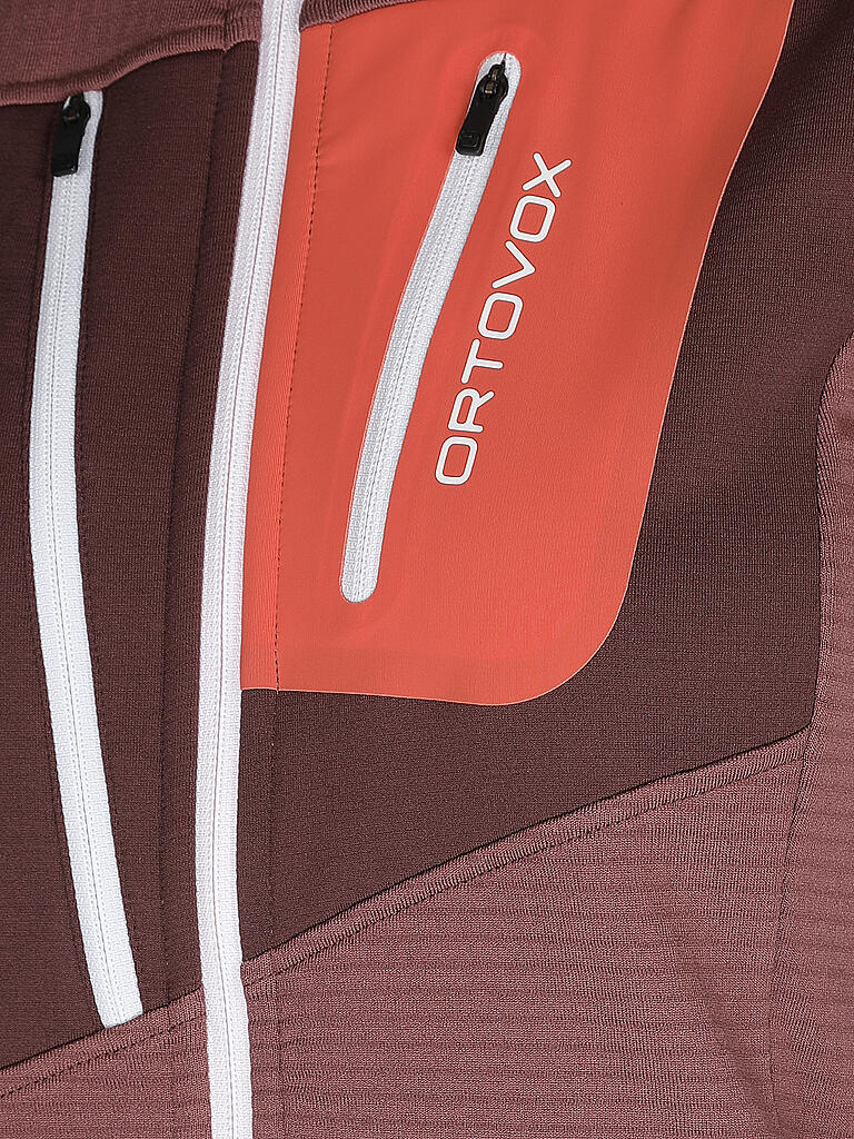 ORTOVOX | Damen Weste Fleece Grid | rosa