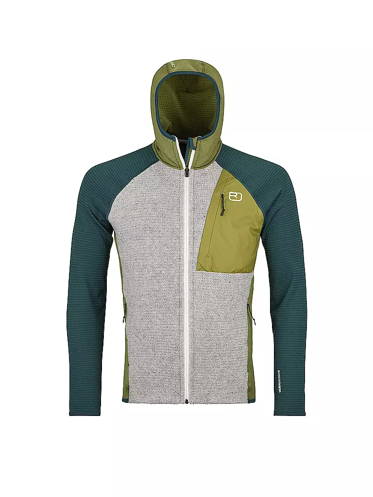 ORTOVOX | Herren Fleecejacke Classic Knit Hoodie | olive