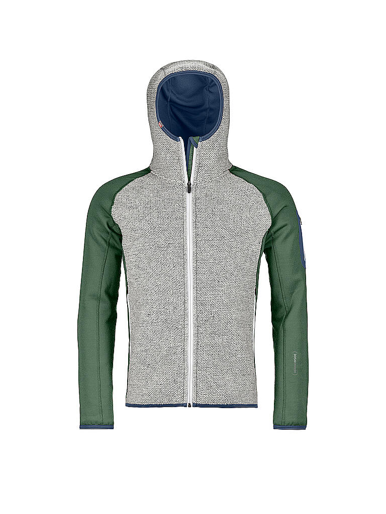 ORTOVOX | Herren Fleecejacke Fleece Plus Classic Knit Hoody | grün