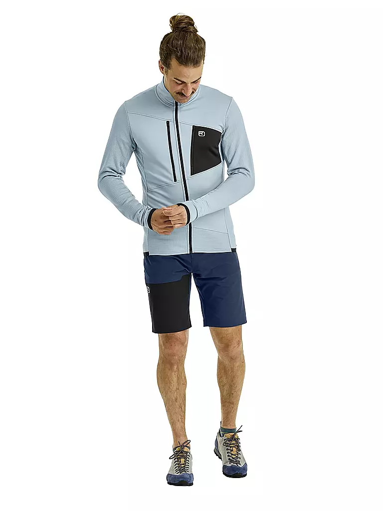 ORTOVOX | Herren Fleecejacke Grid | hellblau