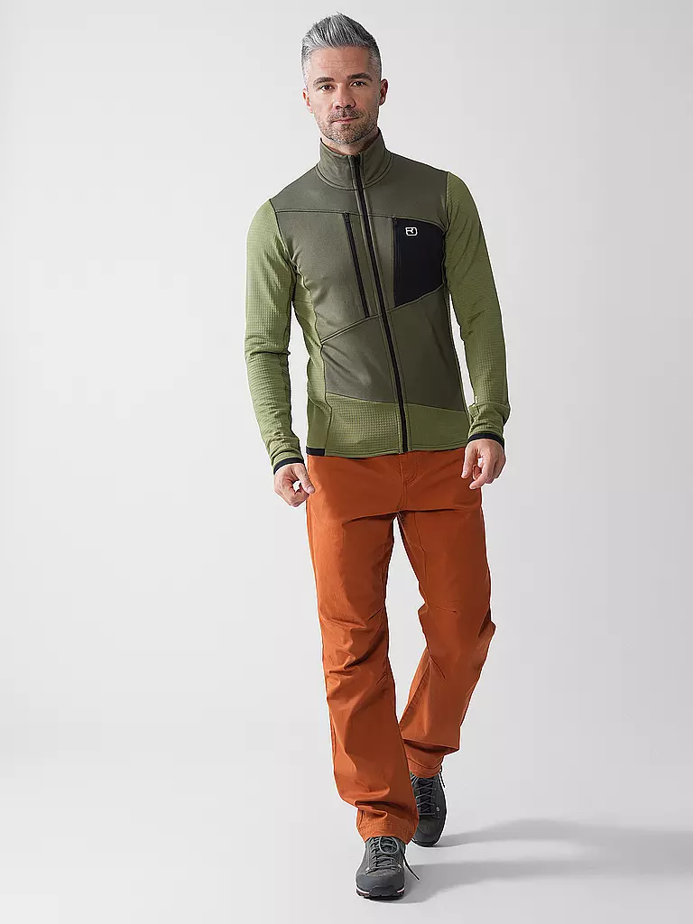 ORTOVOX | Herren Fleecejacke Grid | olive