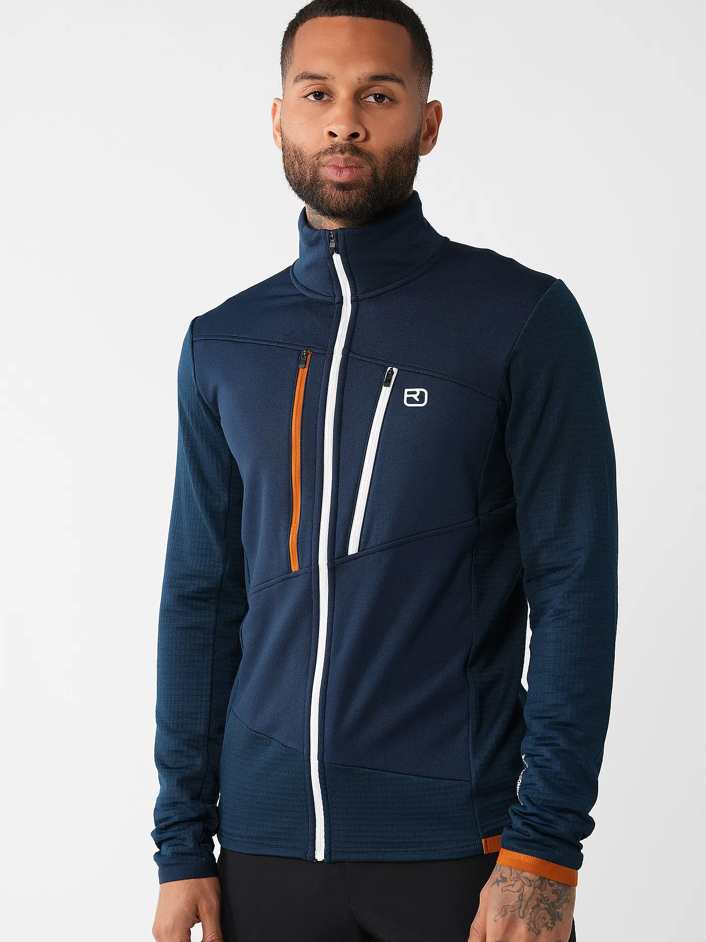 ORTOVOX | Herren Fleecejacke Grid | dunkelblau